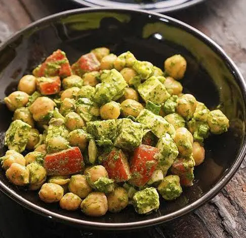 Chickpea Paneer salad